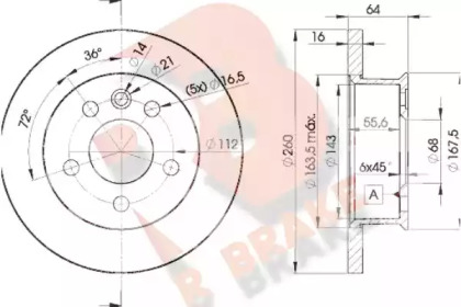 R BRAKE 78RBD23013