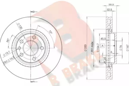 R BRAKE 78RBD23020