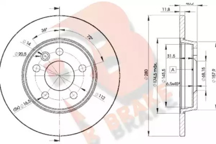 R BRAKE 78RBD23111