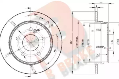 R BRAKE 78RBD23181