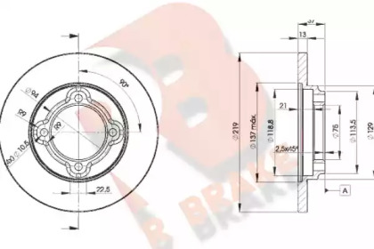 R BRAKE 78RBD23252