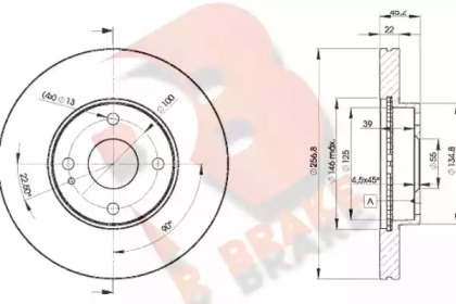 R BRAKE 78RBD23256