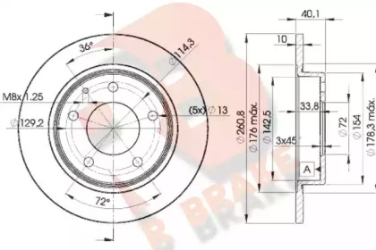 R BRAKE 78RBD23259