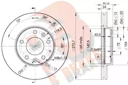 R BRAKE 78RBD23267