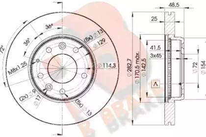 R BRAKE 78RBD23269