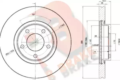 R BRAKE 78RBD23273