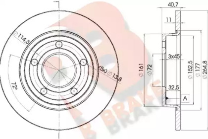 R BRAKE 78RBD23275