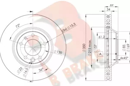 R BRAKE 78RBD13324