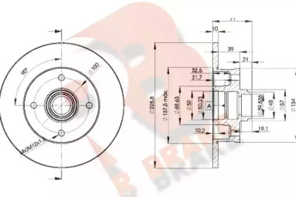 R BRAKE 78RBD13393