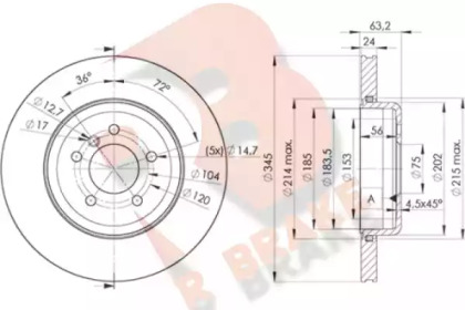 R BRAKE 78RBD23403