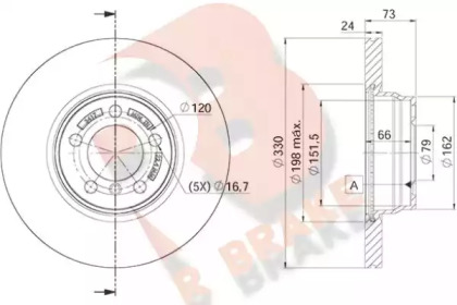 R BRAKE 78RBD23417