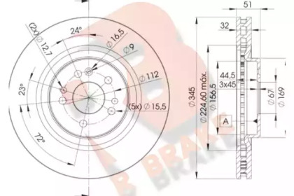 R BRAKE 78RBD23504