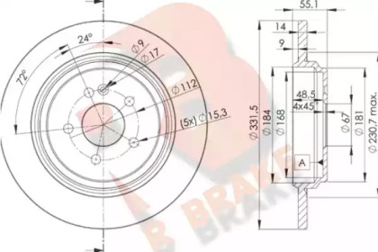 R BRAKE 78RBD23505