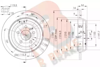 R BRAKE 78RBD23508