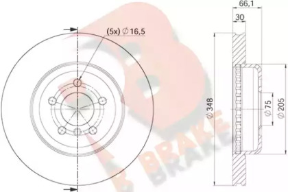 R BRAKE 78RBD23554