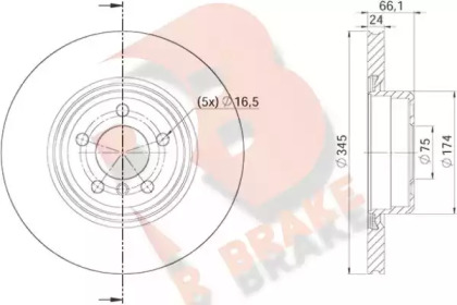 R BRAKE 78RBD23571