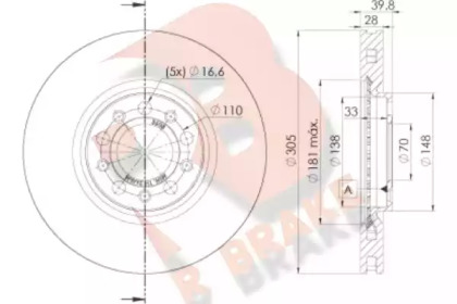 R BRAKE 78RBD23608