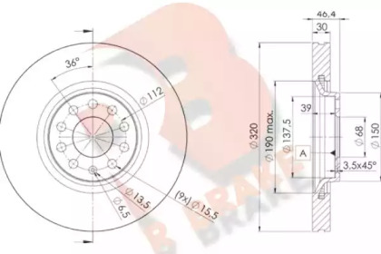 R BRAKE 78RBD23615