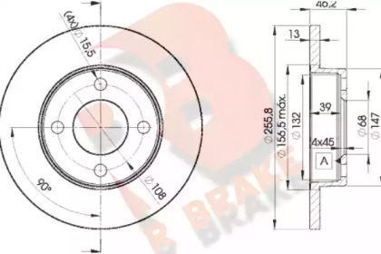 R BRAKE 78RBD23632