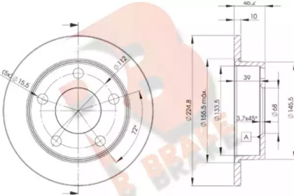 R BRAKE 78RBD23634