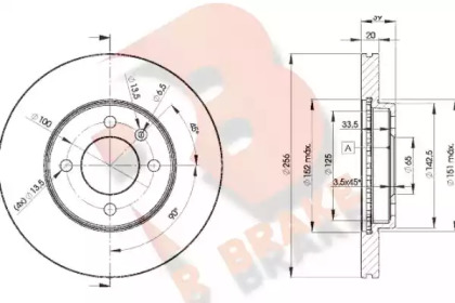 R BRAKE 78RBD23790
