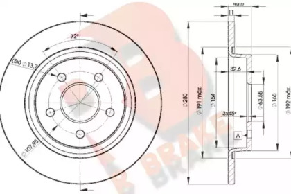 R BRAKE 78RBD23962