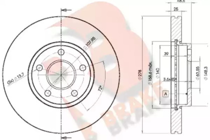 R BRAKE 78RBD23963