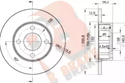 R BRAKE 78RBD24012