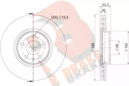 R BRAKE 78RBD24039