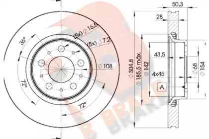 R BRAKE 78RBD24045