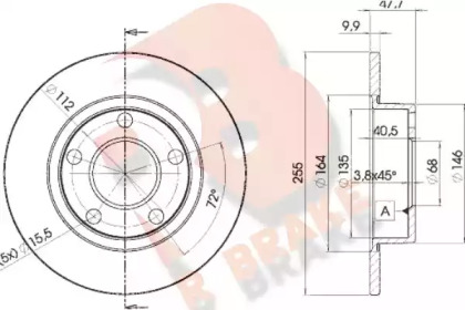 R BRAKE 78RBD24062
