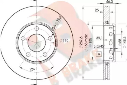 R BRAKE 78RBD24063