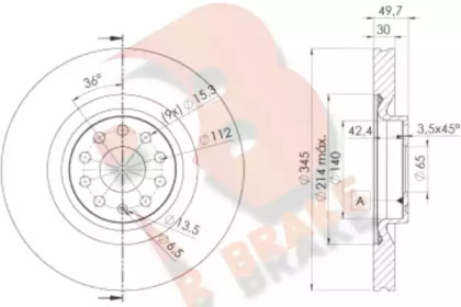 R BRAKE 78RBD14083