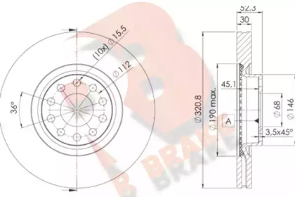 R BRAKE 78RBD24086