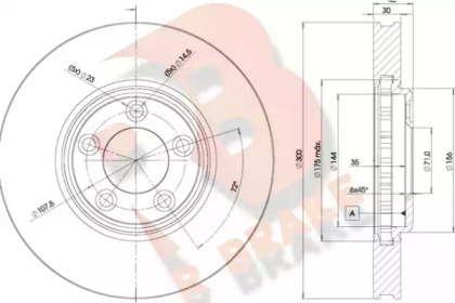 R BRAKE 78RBD24088