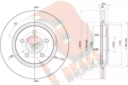 R BRAKE 78RBD24089