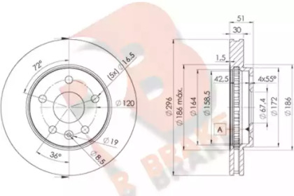 R BRAKE 78RBD24116