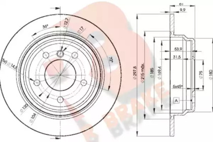 R BRAKE 78RBD24129