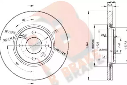 R BRAKE 78RBD24193