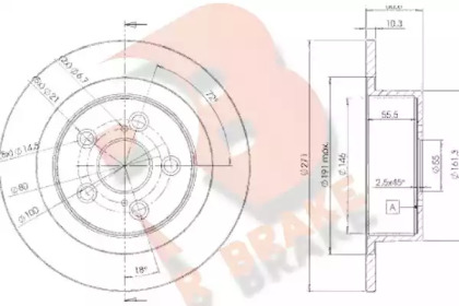 R BRAKE 78RBD24243