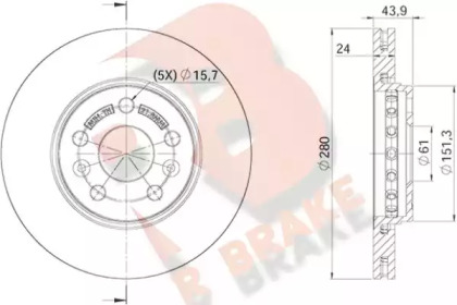 R BRAKE 78RBD24294