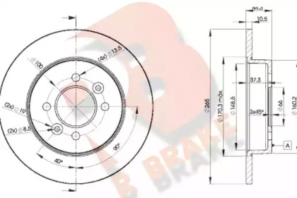 R BRAKE 78RBD24295