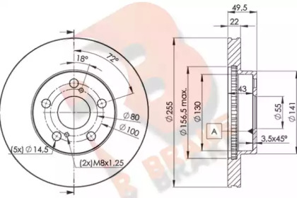 R BRAKE 78RBD24413