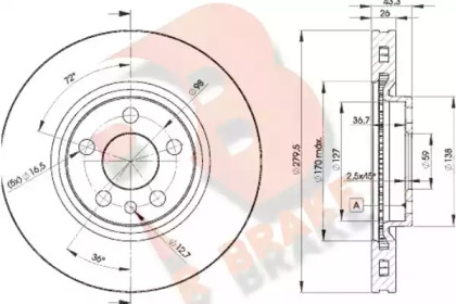 R BRAKE 78RBD24620
