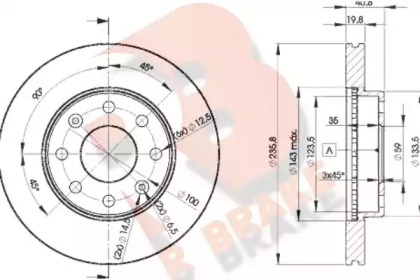 R BRAKE 78RBD24633