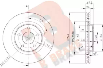 R BRAKE 78RBD24644