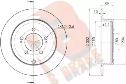 R BRAKE 78RBD24650