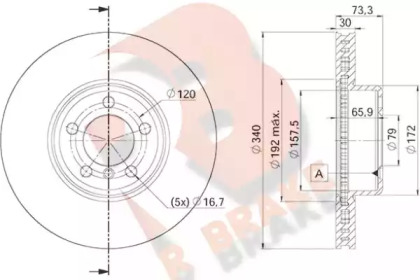 R BRAKE 78RBD24669