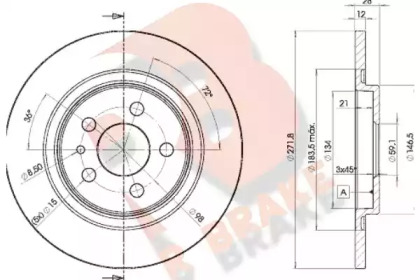 R BRAKE 78RBD24679