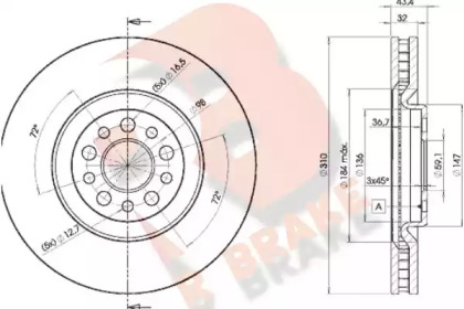 R BRAKE 78RBD24684